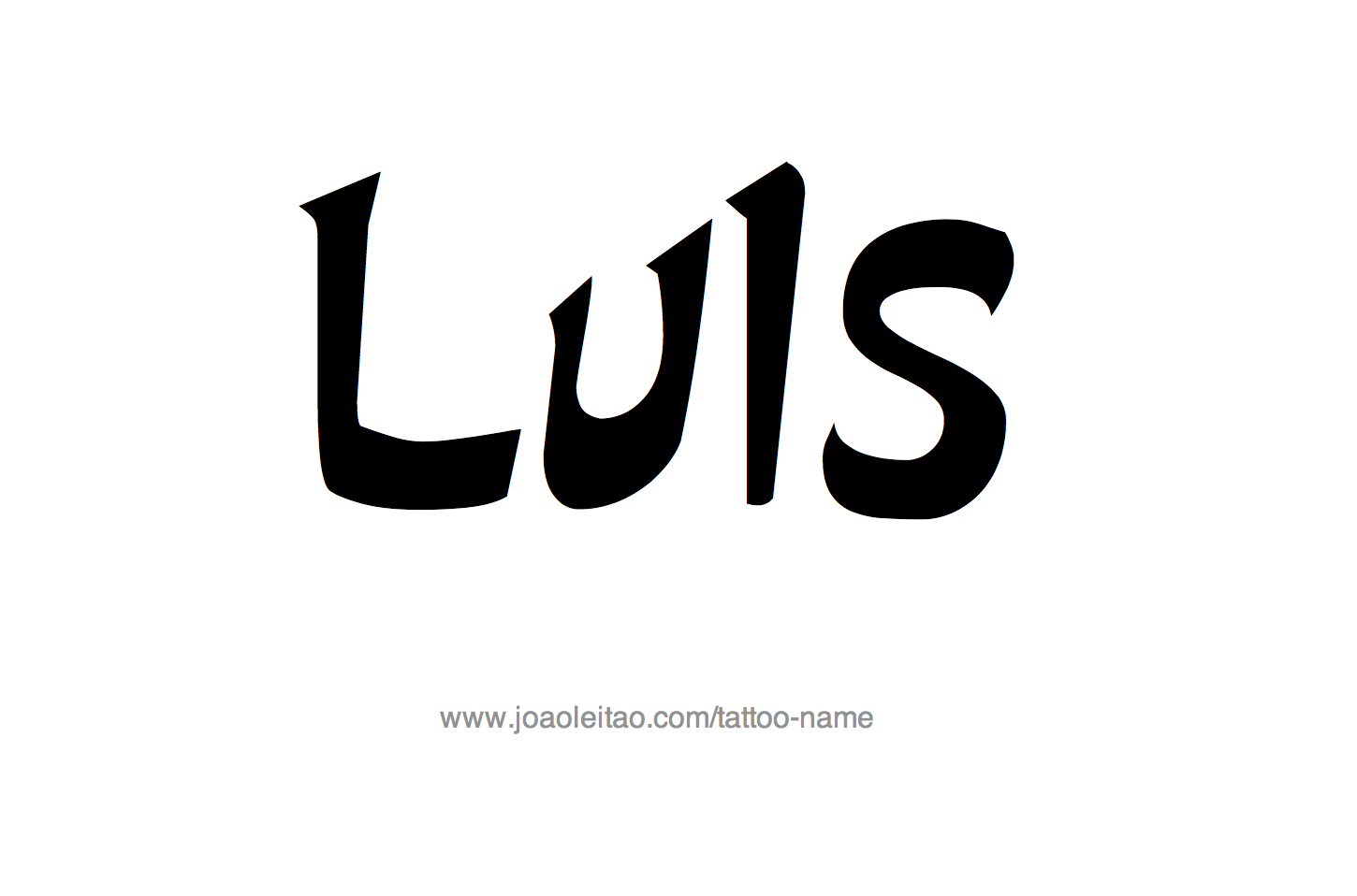 Luis Name Tattoo Designs